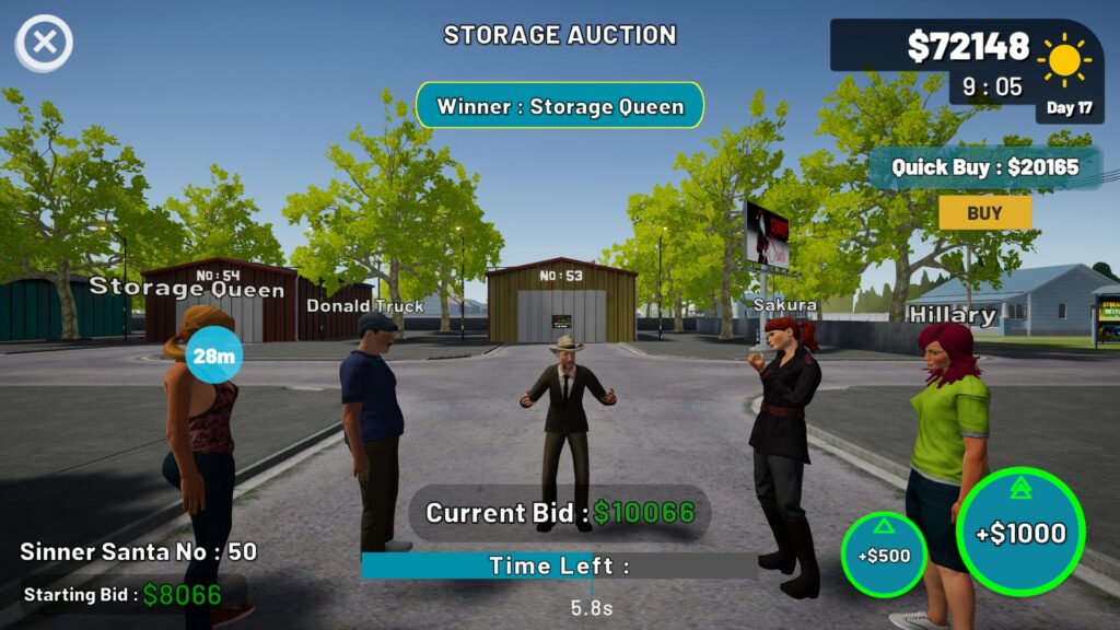 Storage Hustle bidwar