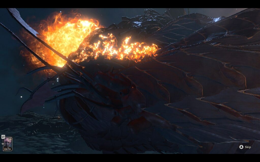 a screenshot of the first few scenes in baldur's gate 3, to depict the storyline in the game and how it begins
