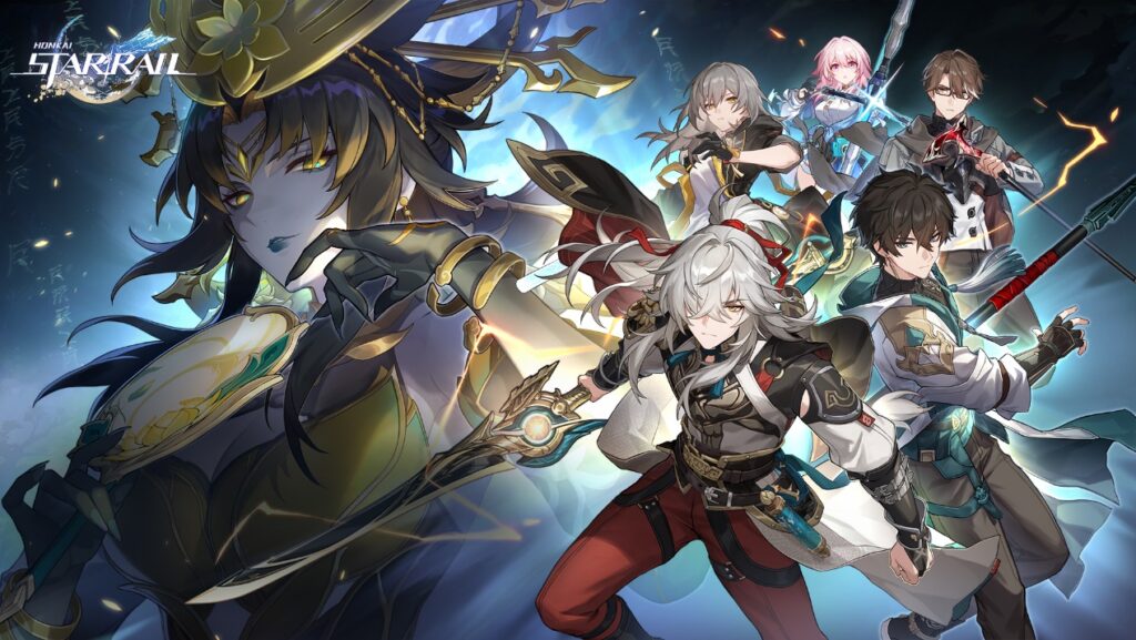 a poster of honkai star rail, a free game