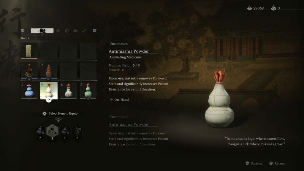 Black Myth Wukong potions