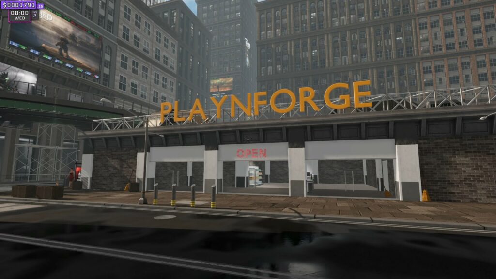 a screenshot of gameplay in supermarket together, depicting the store we created
