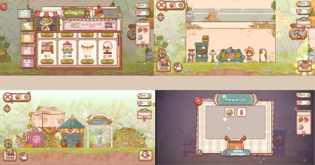 best cozy android games: a screenshot of gameplay in fairy village