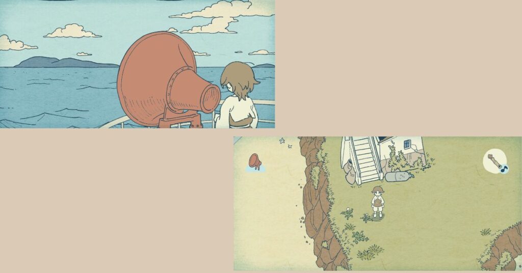 a screenshot of gameplay in resonance of the ocean for best free cozy android games