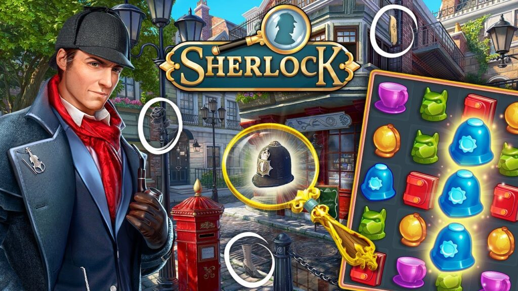 a poster of sherlock hidden object game