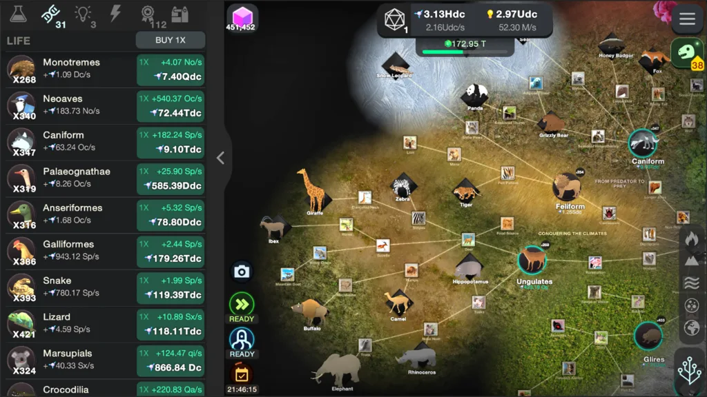 cell to singularity gameplay screenshot