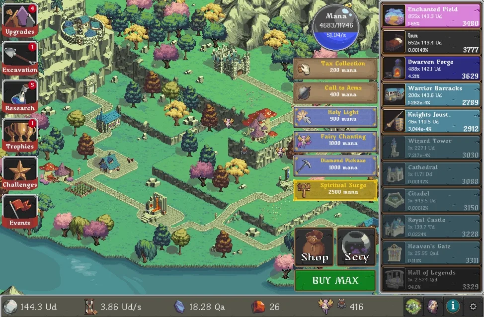 a gameplay screenshot of realm grinder