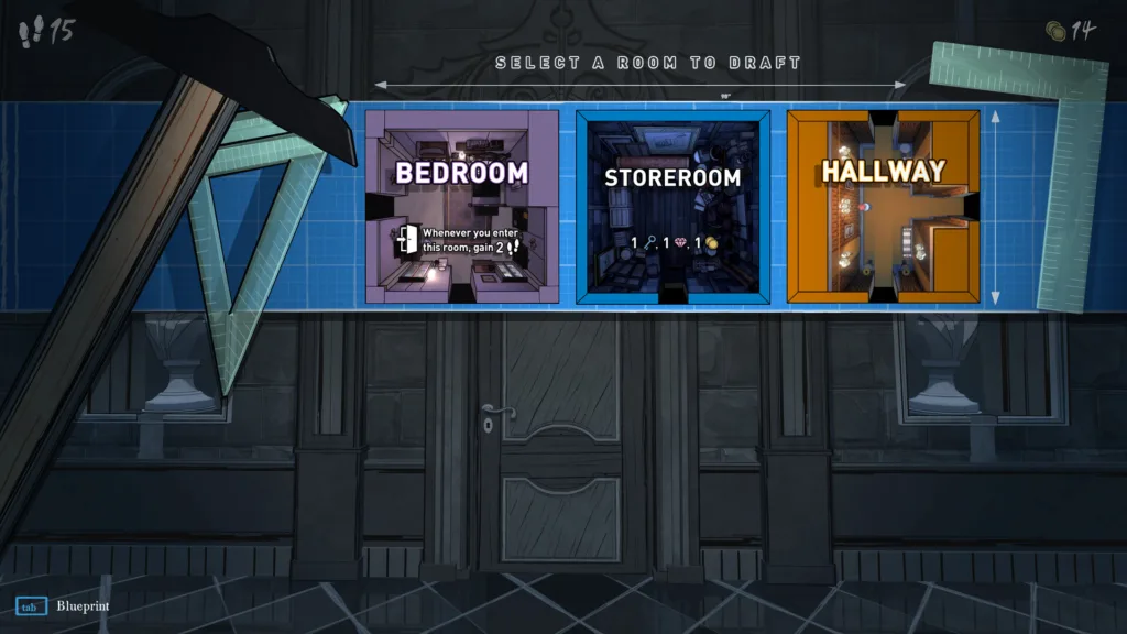 a gameplay screenshot of the blue prince