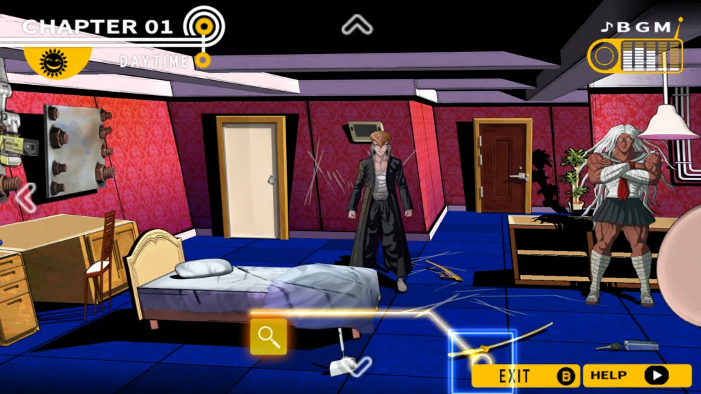 a gameplay screenshot of danganronpa