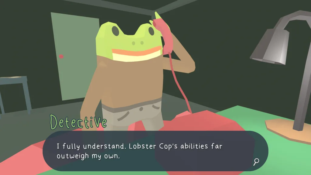 a gameplay screenshot of frog detective