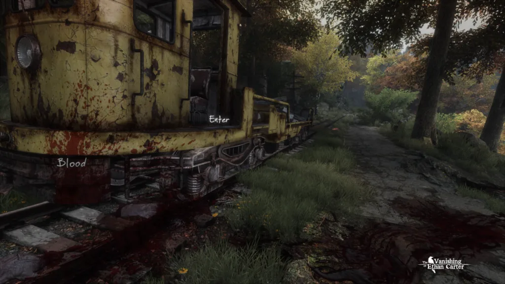 a gameplay screenshot of the vanishing of ethan carter