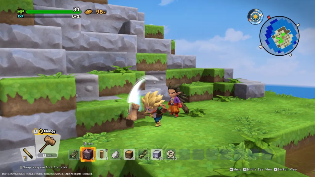 dragon quest builders 2 gameplay