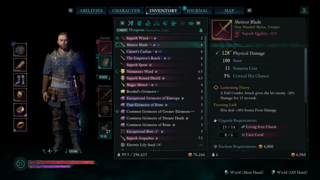 avowed tips and tricks weapons