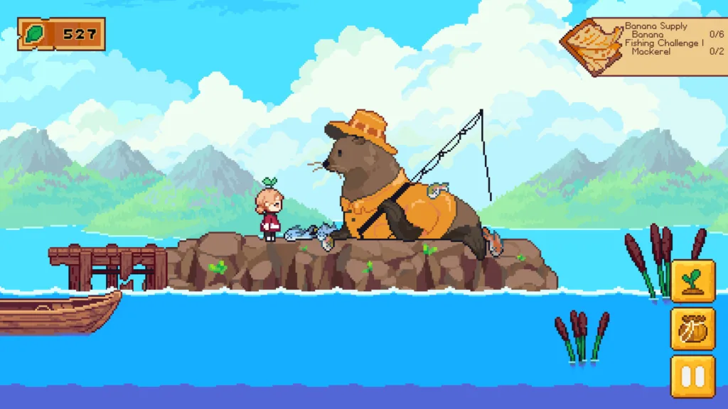 Luna's Fishing Garden gameplay
