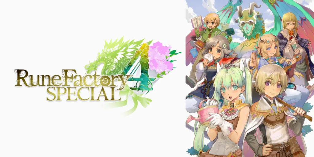 a poster of rune factory 4 special
