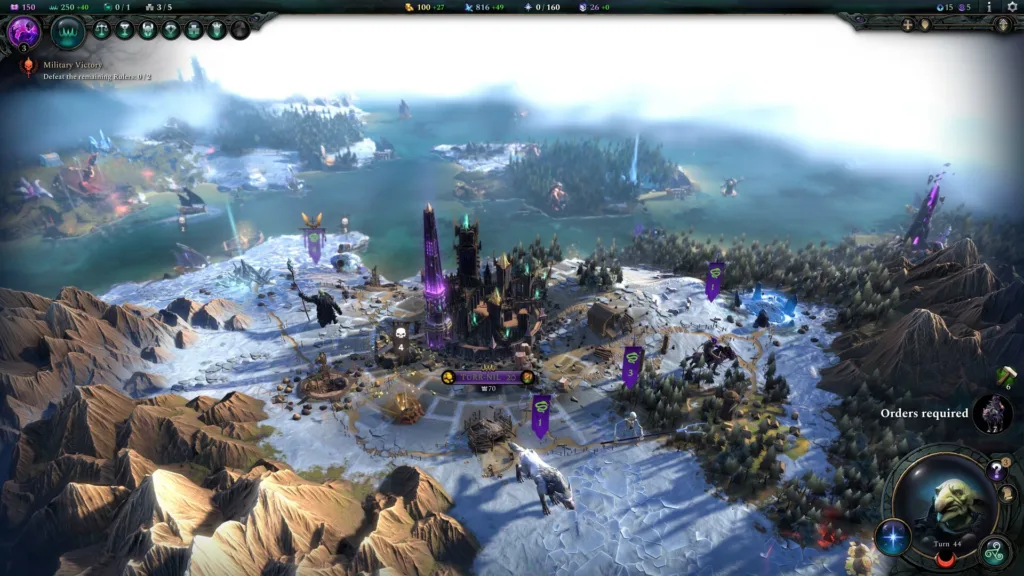a gameplay screenshot of age of wonders 4