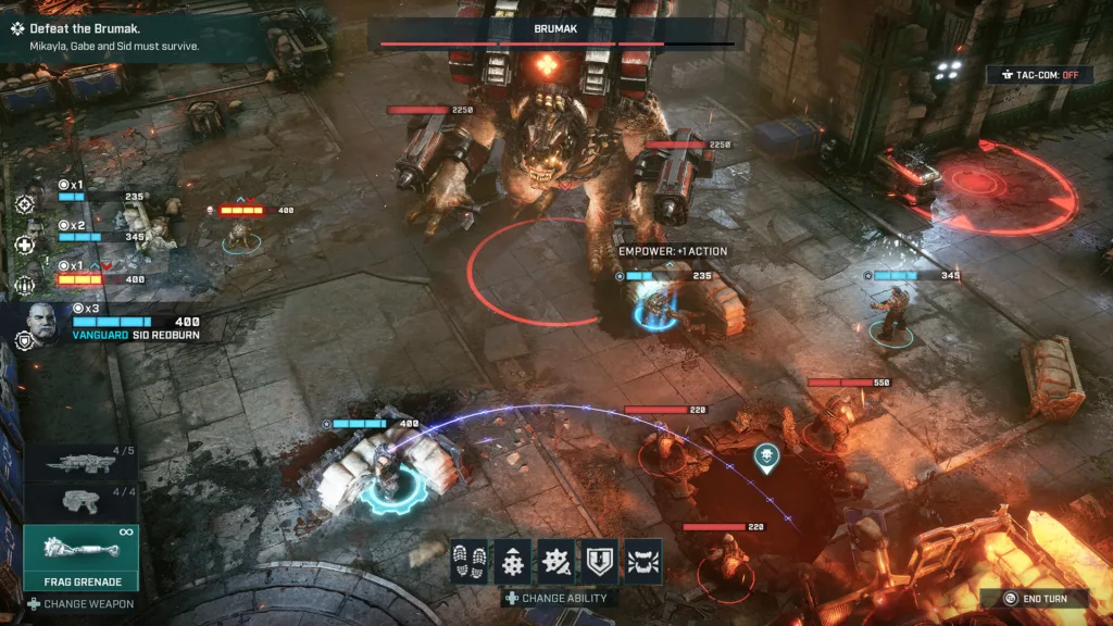 a gameplay screenshot of gears tactics