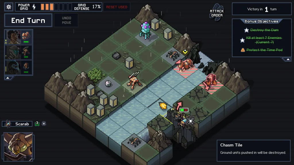 a gameplay screenshot of into the breach 