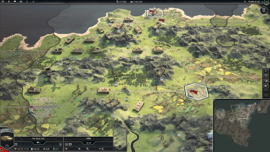 a gameplay screenshot for panzer corps 2