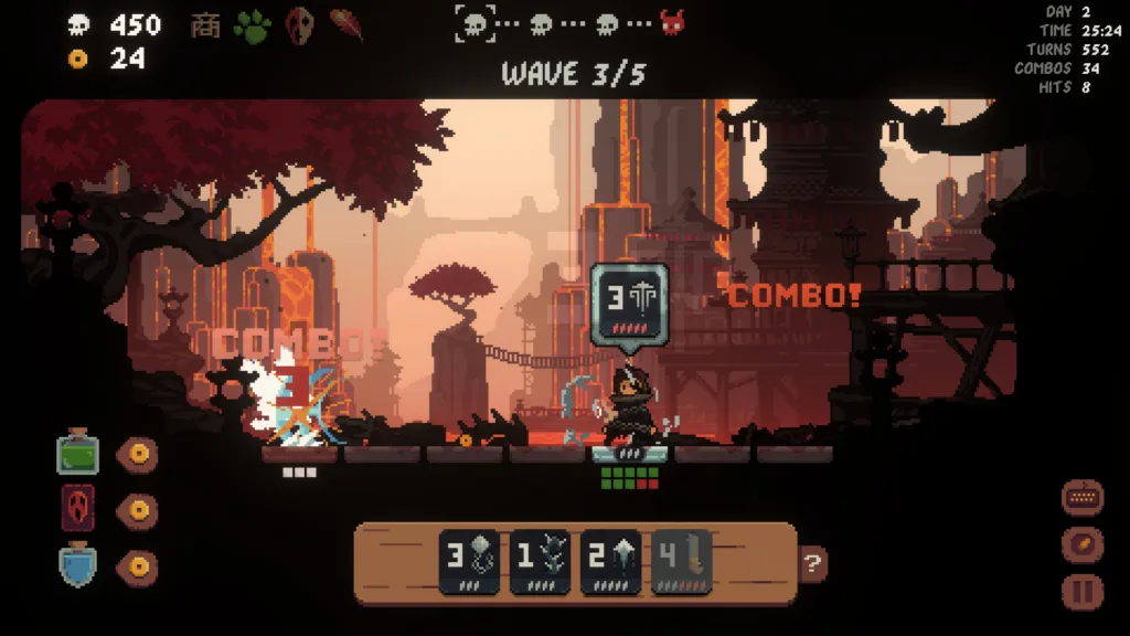 a gameplay screenshot of shogun showdown