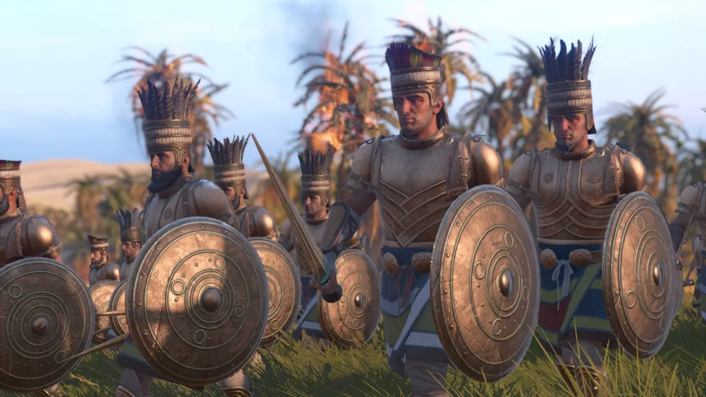 a gameplay screenshot of total war pharaoh