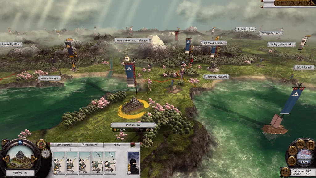 a gameplay screenshot of total war shogun 2