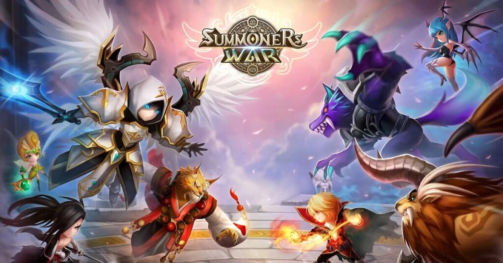summoners war poster gacha games
