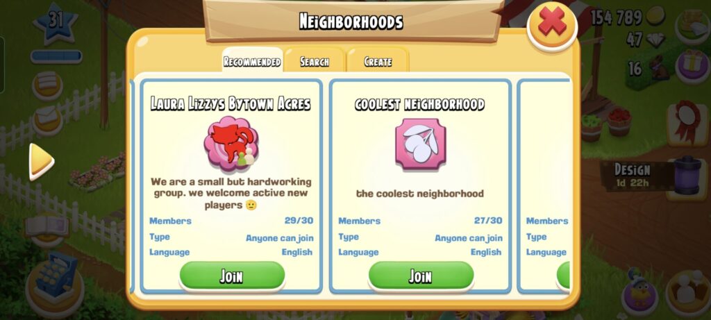hay day neighborhoods