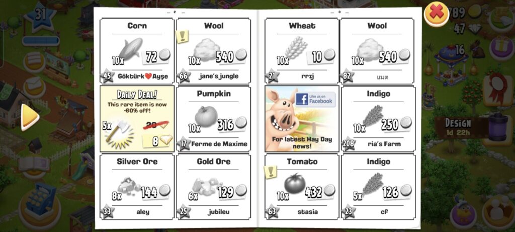 hay day shop