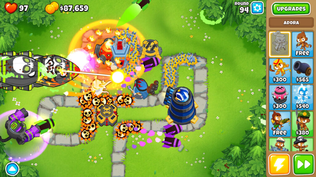 bloons td screenshot of gameplay for best offline games for android