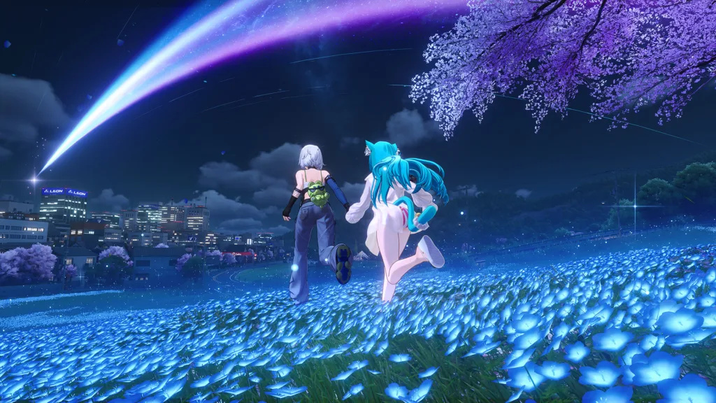 A cinematic gameplay screenshot of Neverness to Everness (NTE)