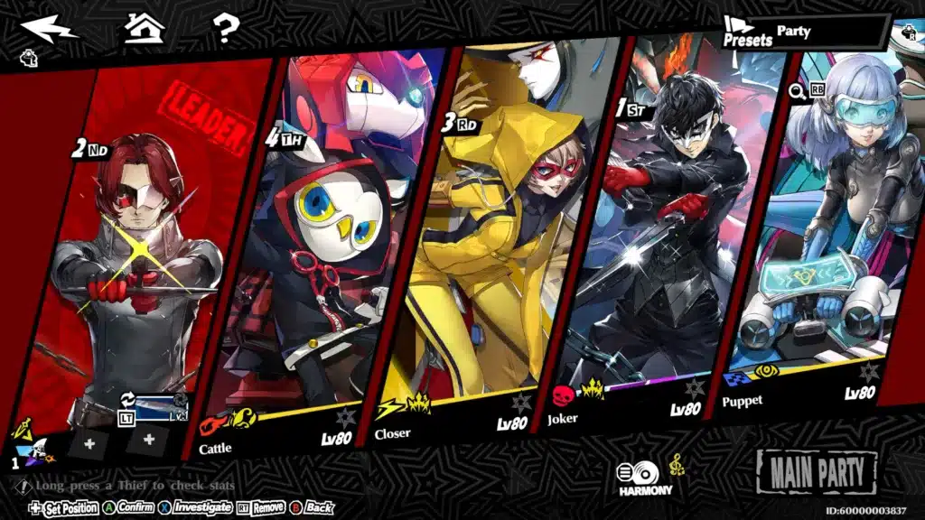 a persona 5: phantom x poster, gacha games