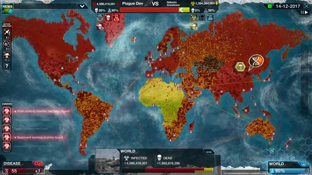 a gameplay screenshot of plague inc