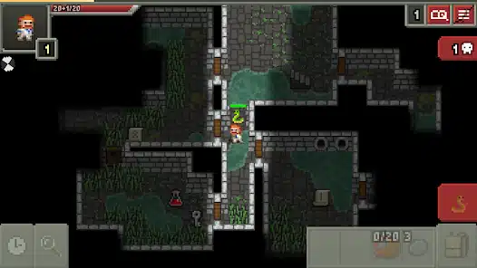 a gameplay screenshot of shattered pixel dungeon