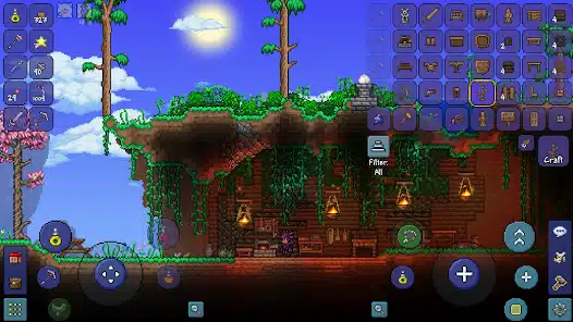 a gameplay screenshot of terraria mobile