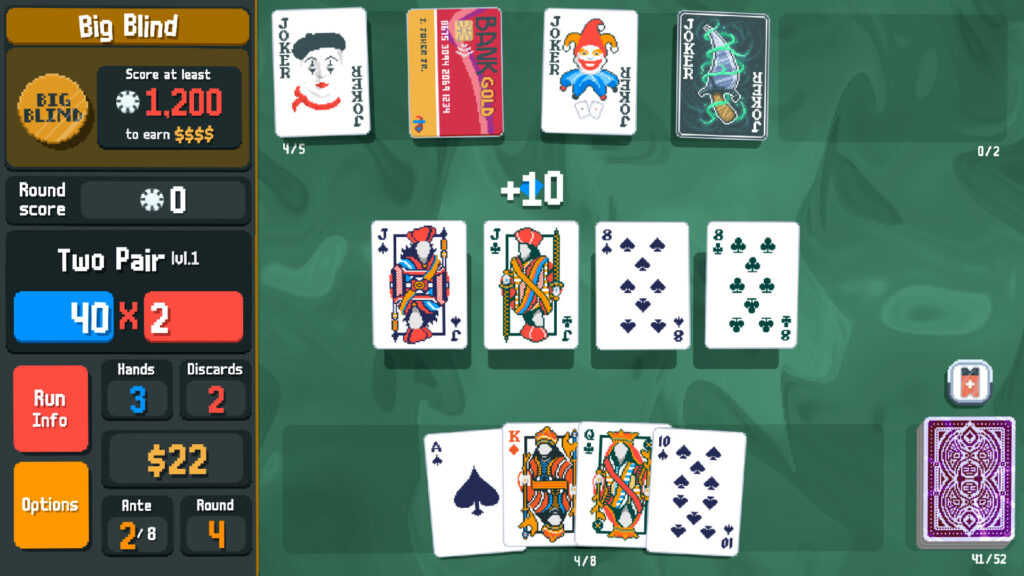 a screenshot of balatro gameplay 