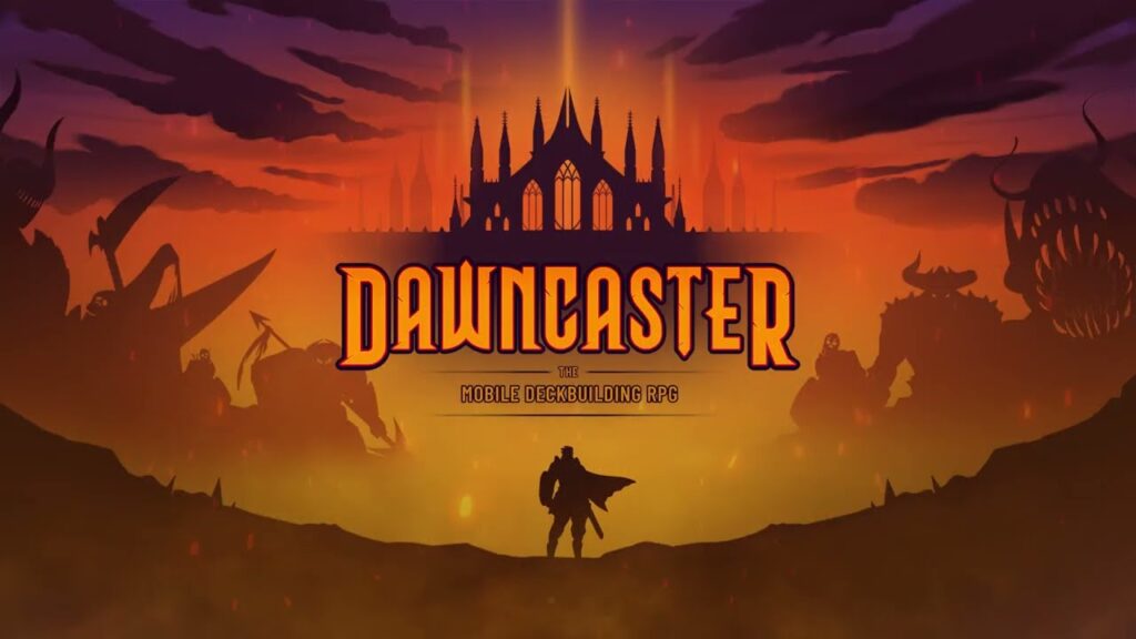 a screenshot of the main screen in dawncaster the mobile card game