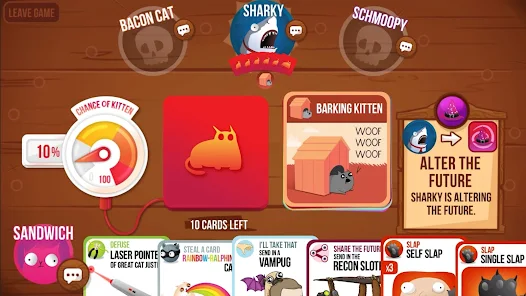 a poster of blasting kittens (a mobile card game)