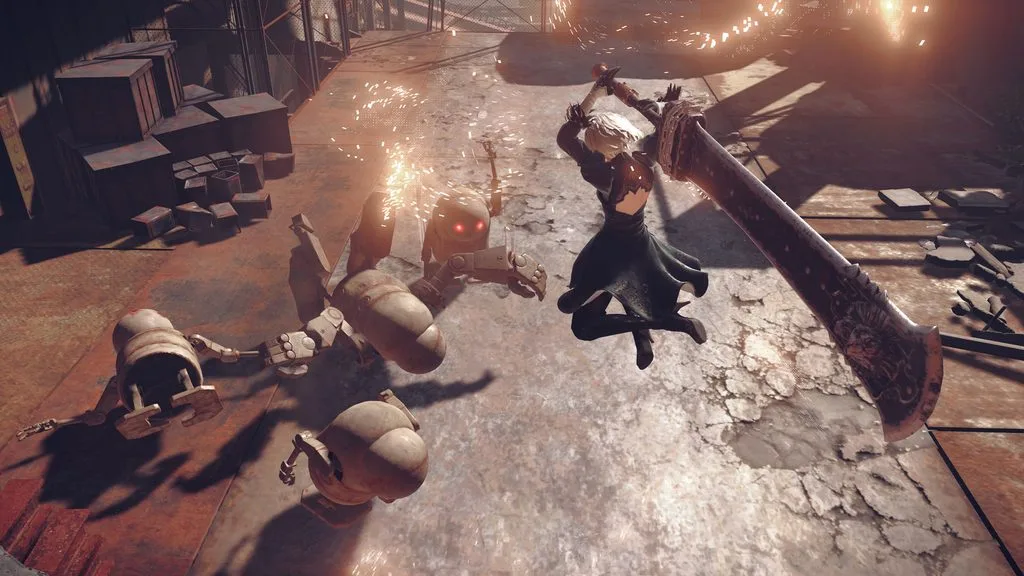 NieR: Automata gameplay screenshot