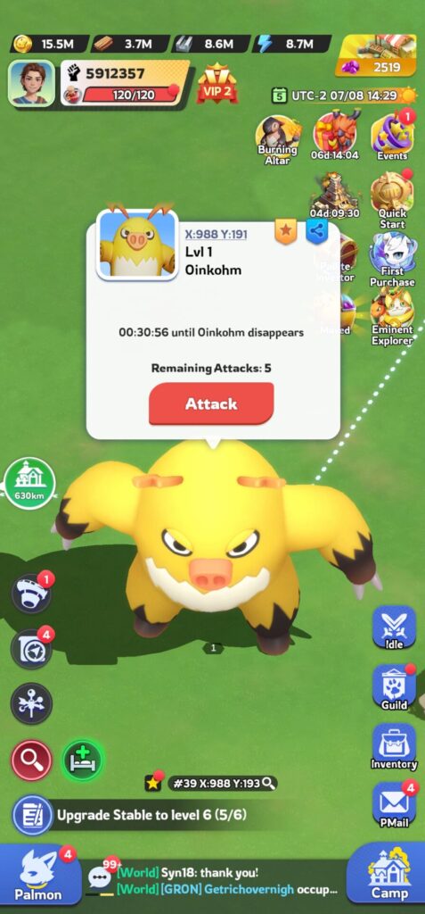 palmon survival game review combat