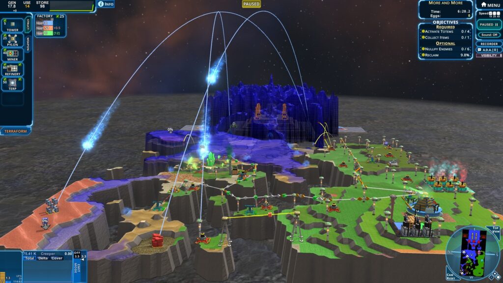 creeper world gameplay screenshot