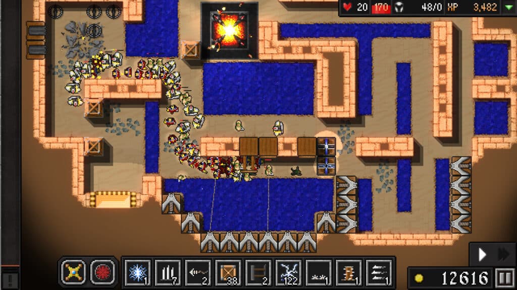dungeon warfare gameplay screenshot for best tower defense list