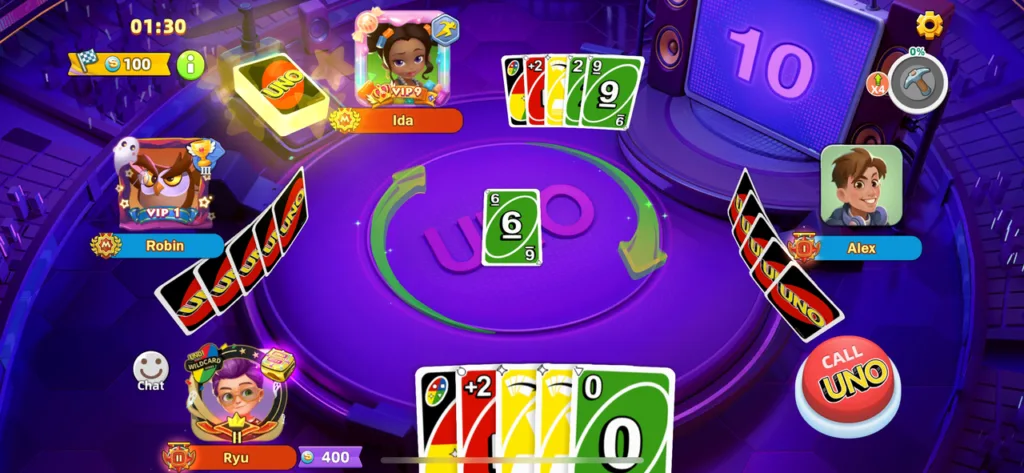 gameplay screenshot of uno mobile