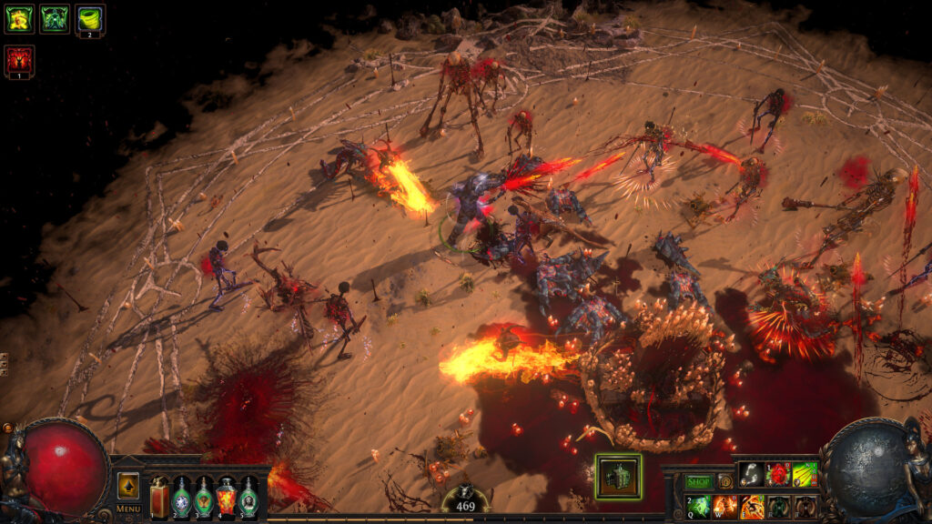 a gameplay screenshot of path of exile 