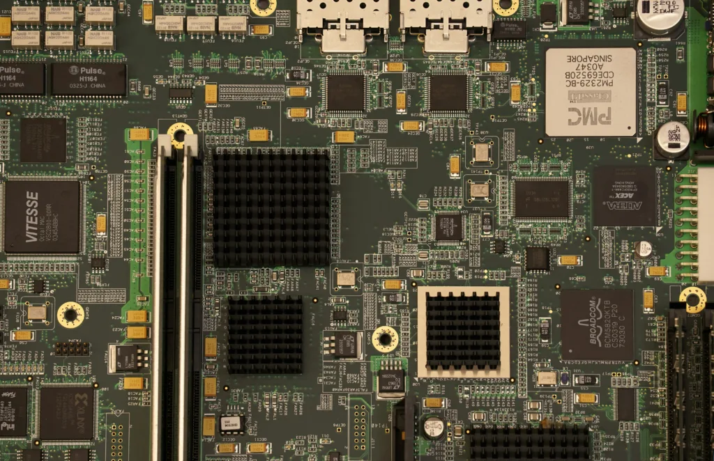 a photo of a motherboard