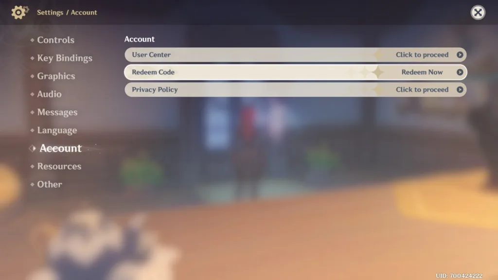 genshin impact pc reedem code