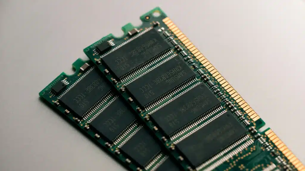 a photo of a RAM memory