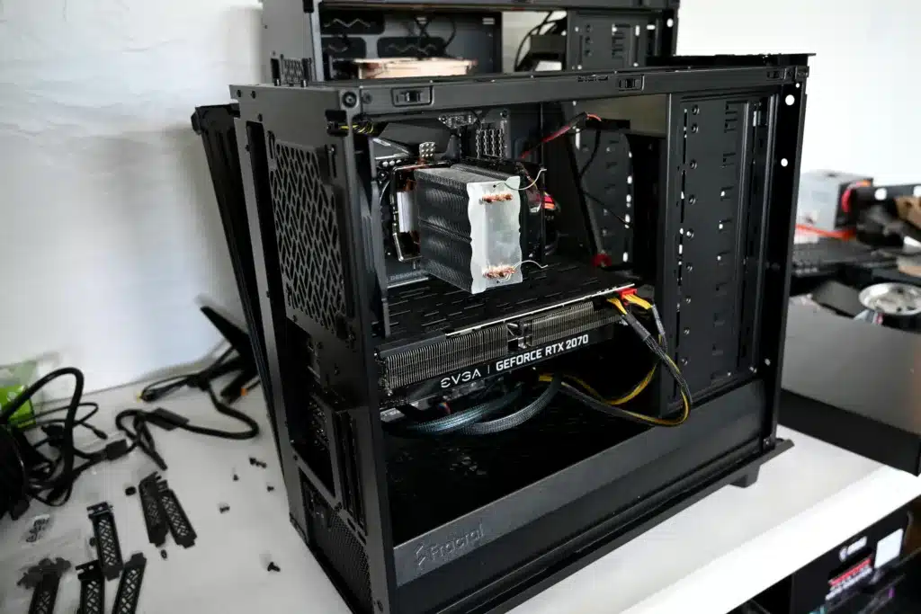 a photo of a DYI pc