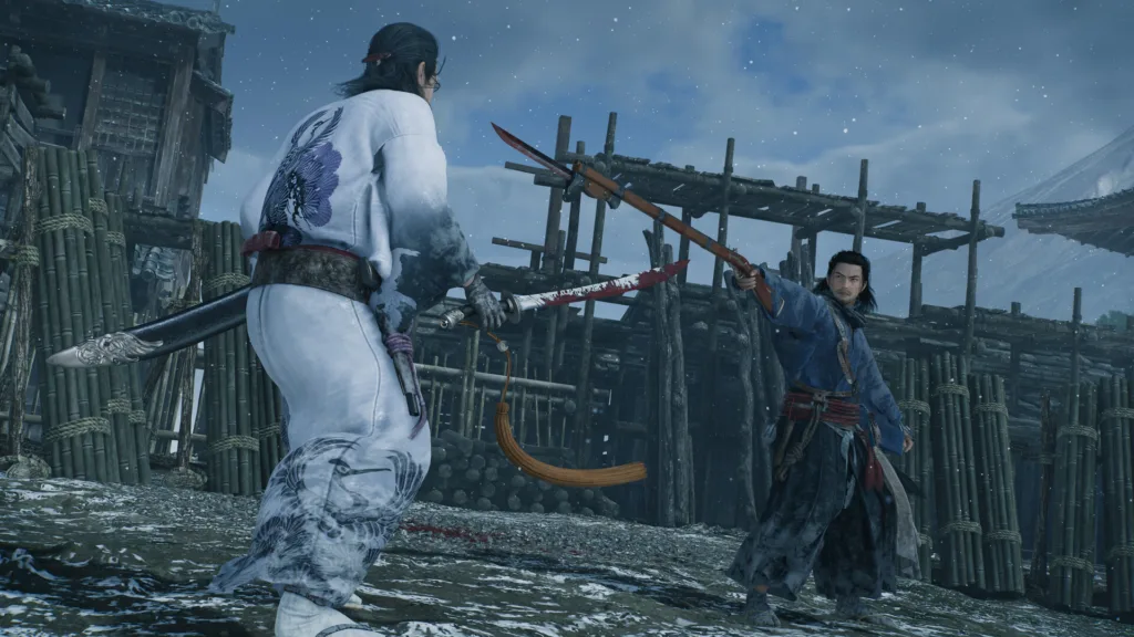 a cinematic photo/screenshot of the gameplay in rise of the ronin, the samurai game