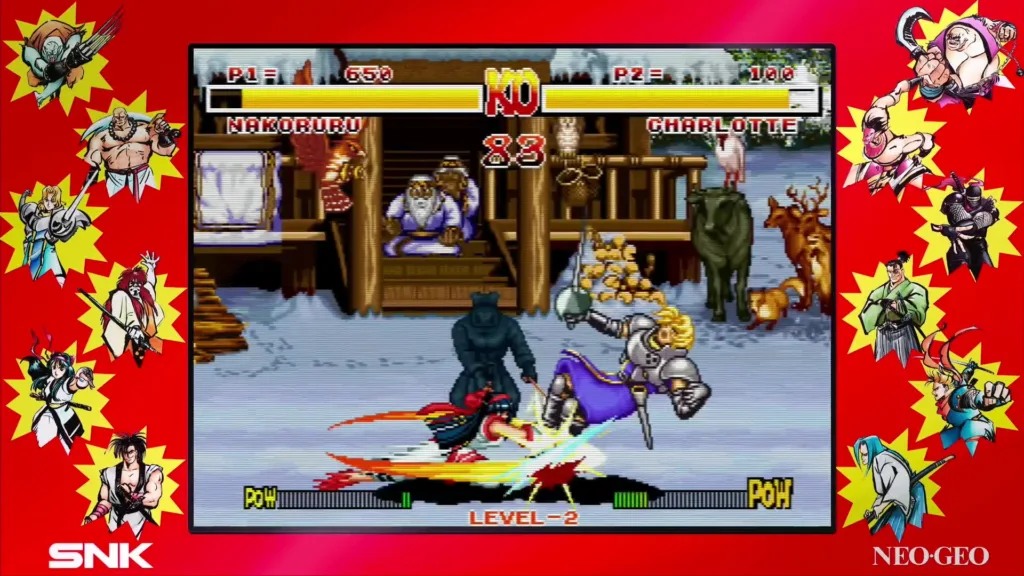 a gameplay screenshot of samurai shodown